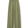 Pantalón ancho verde oliva de algodón orgánico - Imagen 5