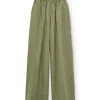 Pantalón ancho verde oliva de algodón orgánico - Imagen 6