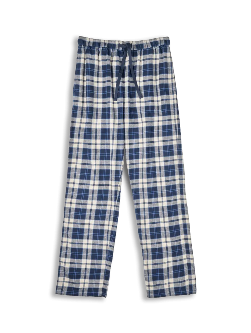Pantalón de pijama de franela de algodón orgánico para hombre - Imagen 3