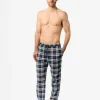 Pantalón de pijama de franela de algodón orgánico para hombre