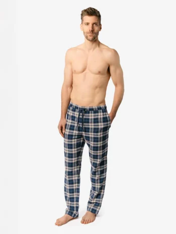Pantalón de pijama de franela de algodón orgánico para hombre