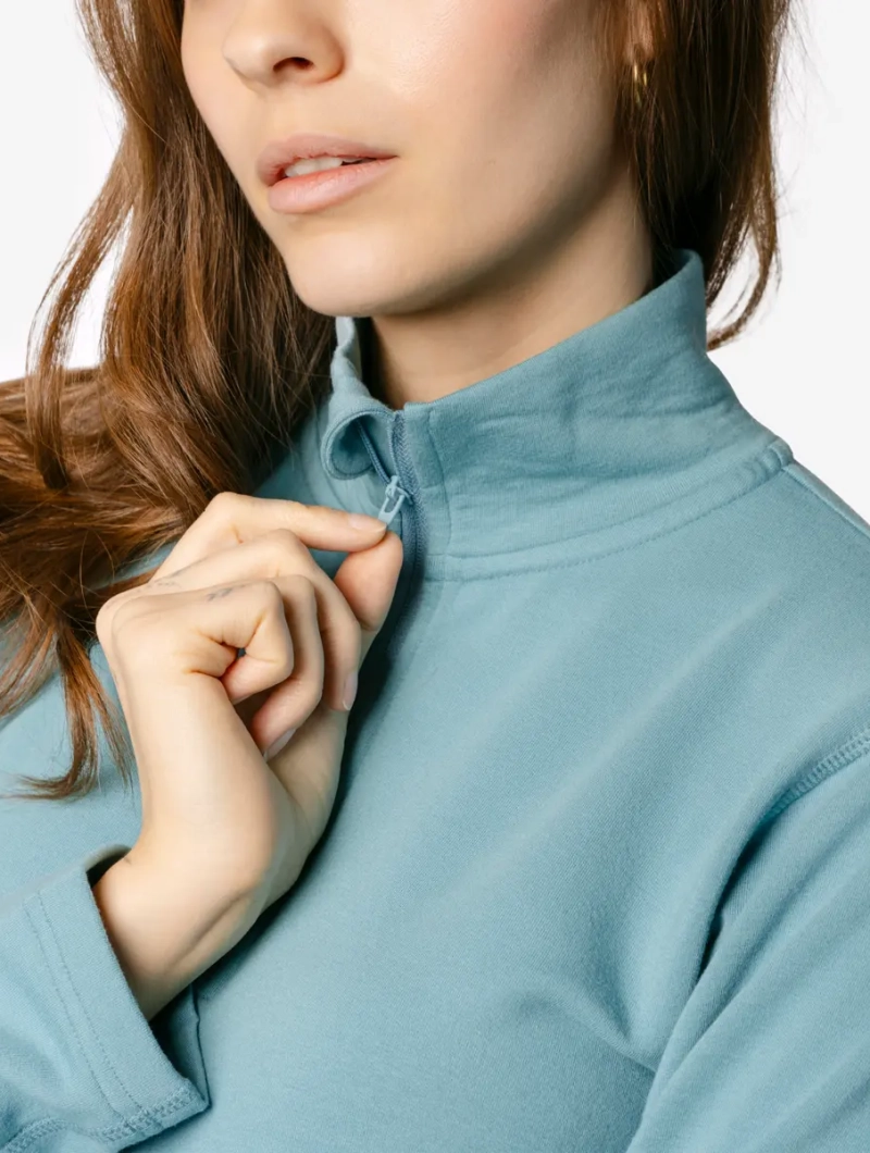 Forro polar fino de algodón orgánico para mujer - Imagen 3