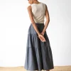 Top acanalado beige de lana merino - Imagen 3
