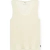 Top acanalado beige de lana merino - Imagen 5