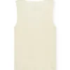 Top acanalado beige de lana merino - Imagen 6