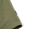 Vestido midi verde oliva de algodón orgánico - Imagen 8