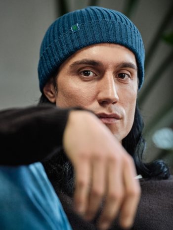 Gorro de punto de cáñamo y algodón orgánico