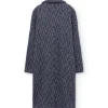 Abrigo oversized azul de lana y algodón orgánico - Imagen 6