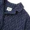 Abrigo oversized azul de lana y algodón orgánico - Imagen 7