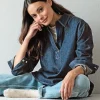 Blusa vaquera sin botones de cáñamo y algodón orgánico - Imagen 5