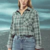 Camisa leñador mujer de cáñamo y algodón orgánico - Imagen 7