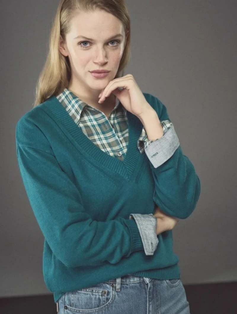 Camisa leñador mujer de cáñamo y algodón orgánico - Imagen 8