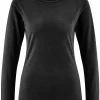Camiseta con cuello barco de manga larga de cáñamo y lyocell - Imagen 11