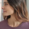 Camiseta con cuello barco de manga larga de cáñamo y lyocell - Imagen 2