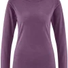Camiseta con cuello barco de manga larga de cáñamo y lyocell - Imagen 9