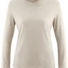 Camiseta con cuello drapeado de manga larga de lyocell - Imagen 11