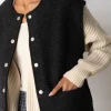 Chaleco gris antracita de 100% lana virgen - Imagen 3