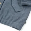 Chaqueta bomber azul jade de lana virgen - Imagen 7