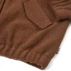 Chaqueta bomber marrón de lana virgen - Imagen 7