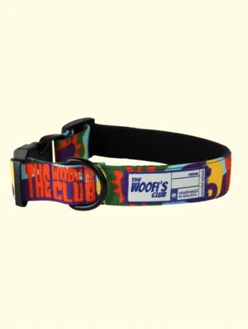 Collar ajustable para perro con estampado retro Yinsun