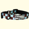 Collar de cuadros para perro Checker