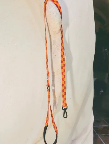 Correa de cuadros para perro Checker
