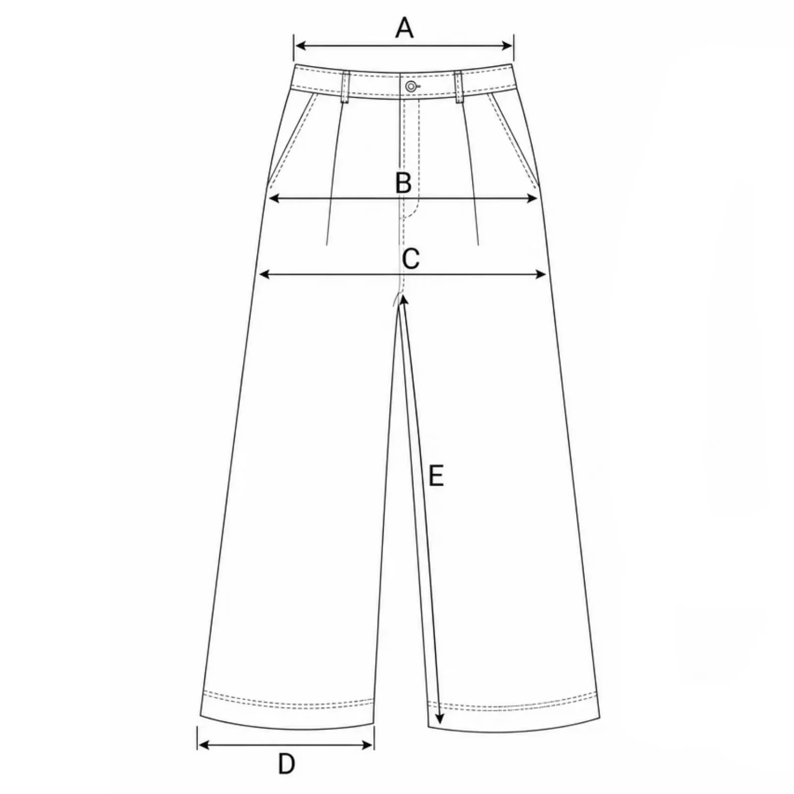Croquis de medidas de DH523OEB