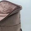 Mochila reciclada marrón con interior estampado - Imagen 2