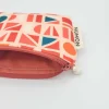 Monedero reciclado con estampado geométrico naranja - Imagen 2