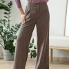 Pantalón ancho con pinzas de cáñamo y algodón orgánico