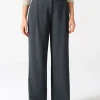 Pantalón ancho con pinzas de cáñamo y algodón orgánico - Imagen 3