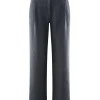Pantalón ancho con pinzas de cáñamo y algodón orgánico - Imagen 6