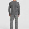 Pijama largo de hombre de modal con estampado de Gales - Imagen 2
