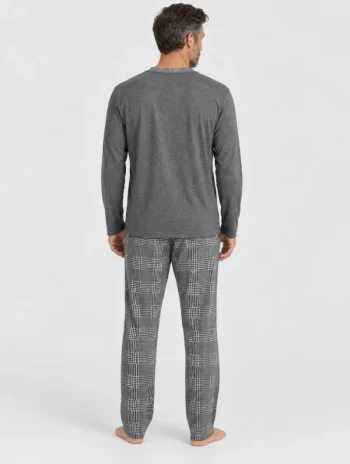 Alternative view of Pijama largo de hombre de modal con estampado de Gales